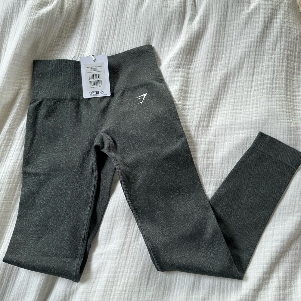 adapt fleck seamless leggings greenish grey gymshark